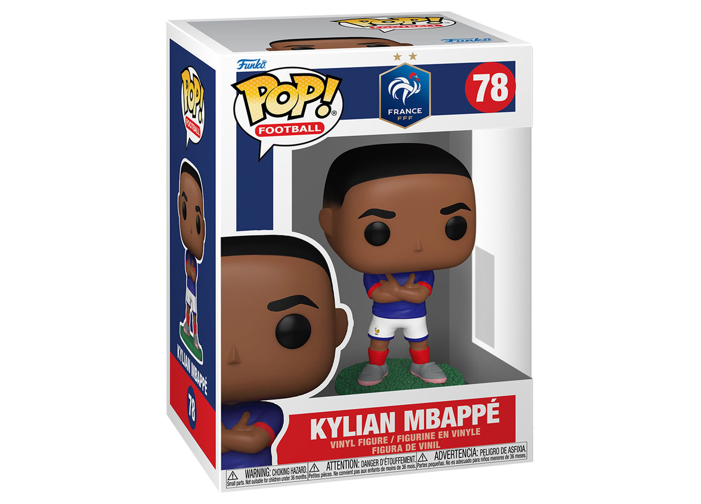 Funko POP Football France Kylian Mbappé vinyl figure #78 in blue jersey