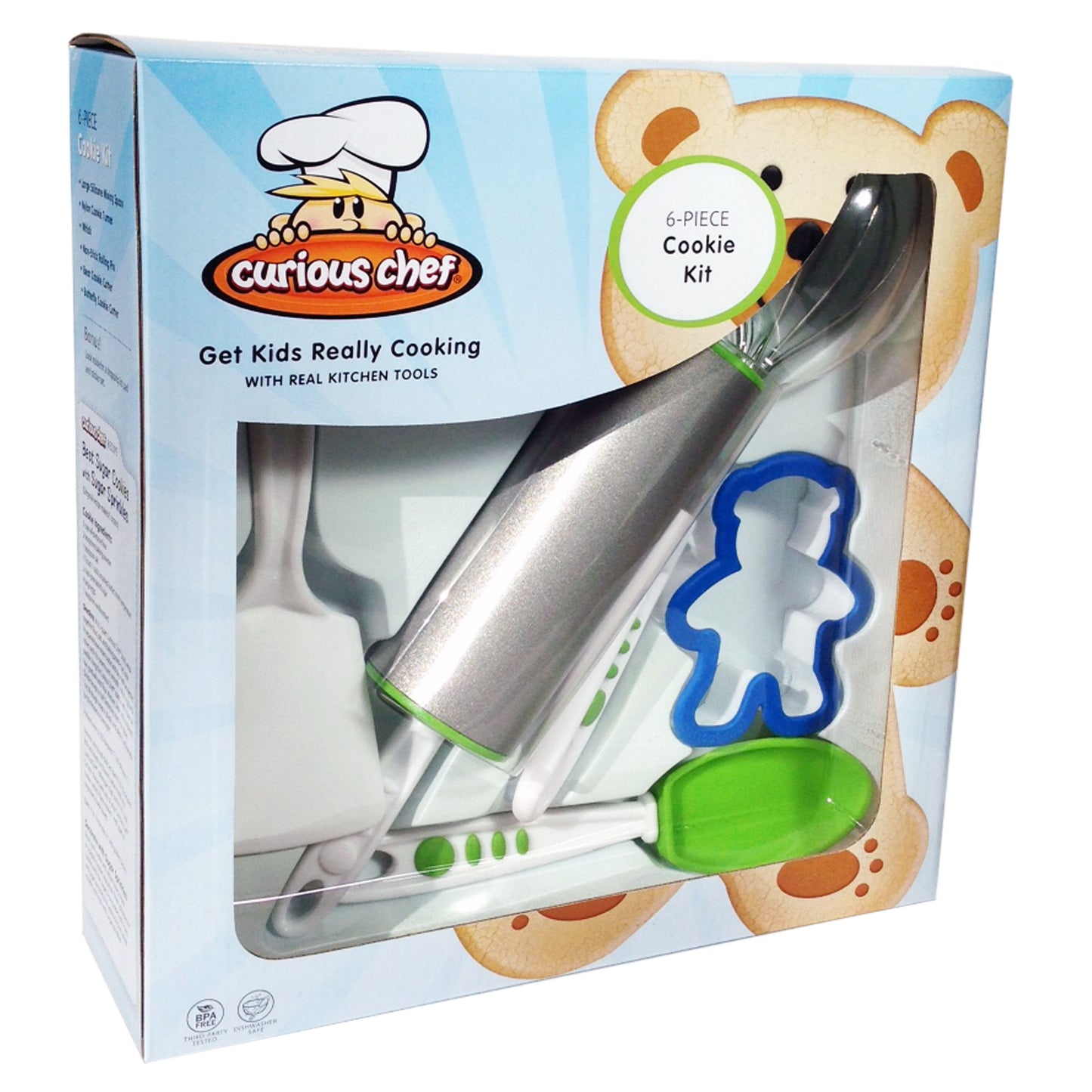 Curious Chef 6 Piece Cookie Kit for Budding Bakers