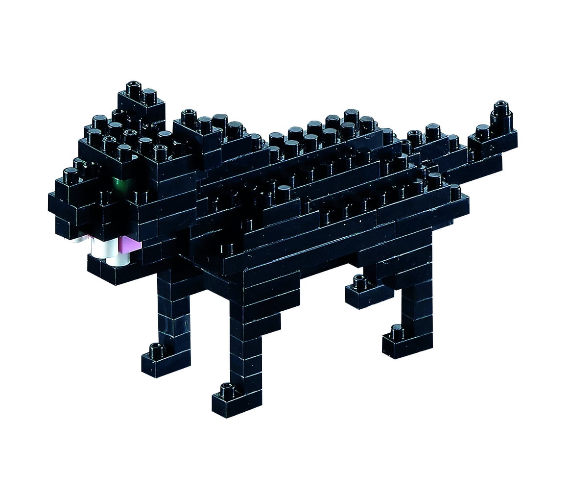 Brixies 107-Piece Black Panther 3D Nano Micro Building Kit