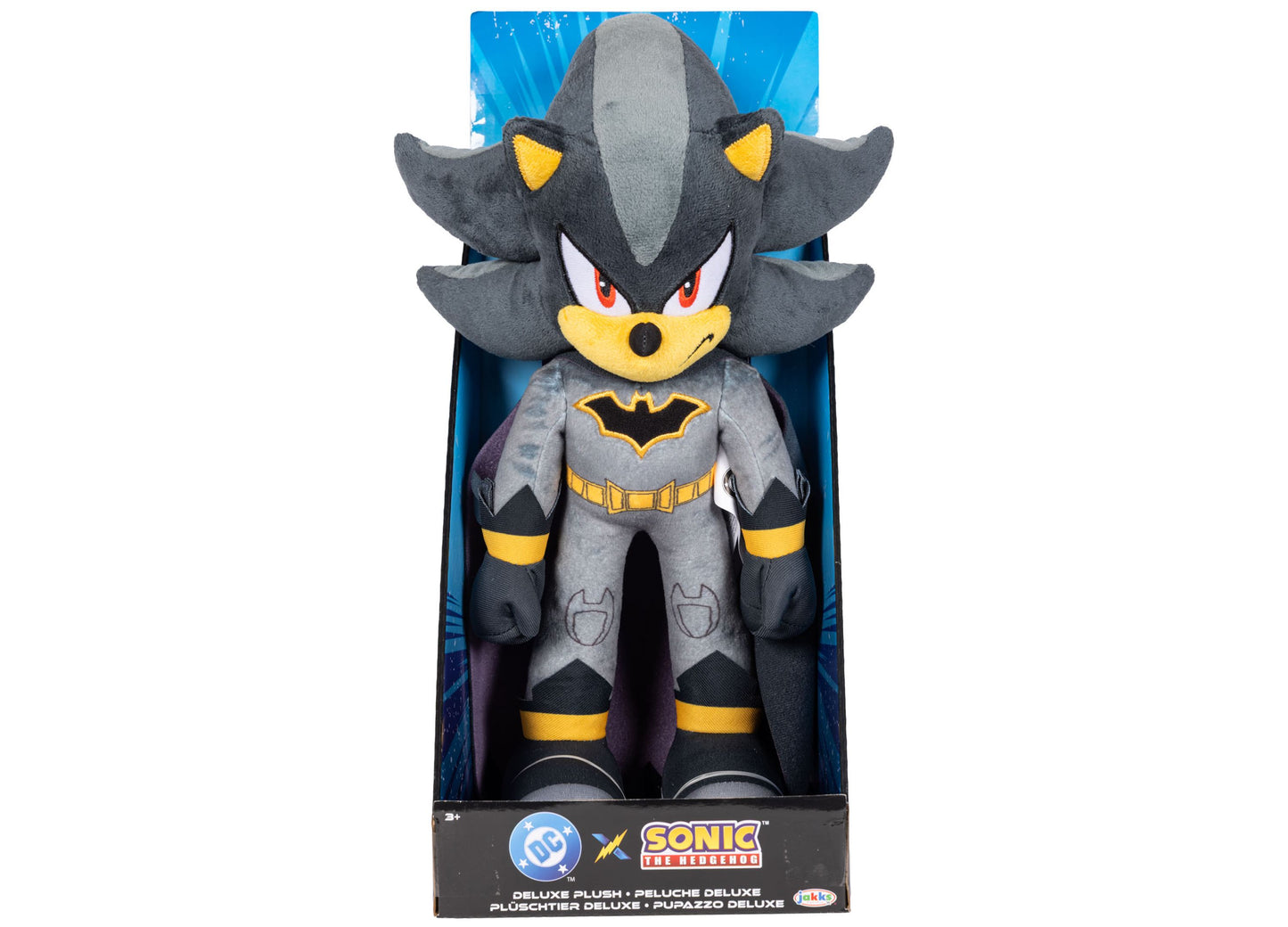 Sonic Shadow Project Jacket 13" Deluxe Plush toy with black and yellow outfit