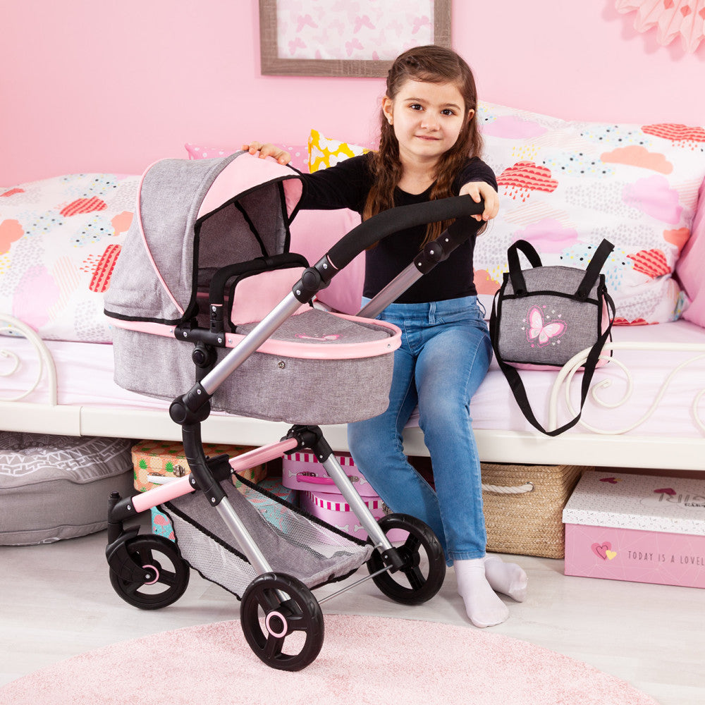Bayer Design City Vario Doll Pram and Pushchair Playset