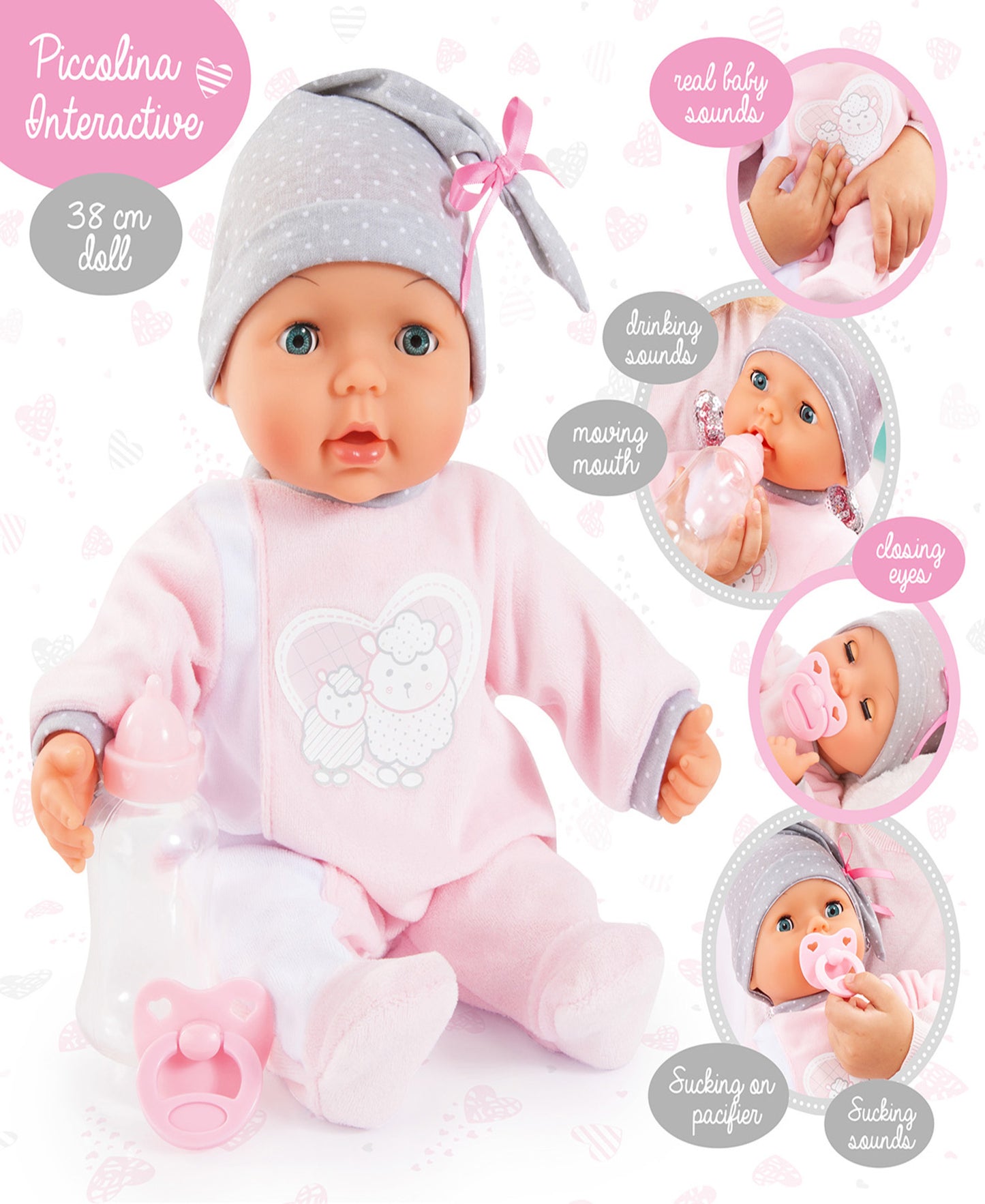 Bayer Design My Piccolina 15" Interactive Baby Doll
