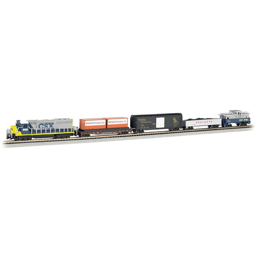Bachmann Trains - Freightmaster N Scale Ready To Run 60 Piece Electric Train Set