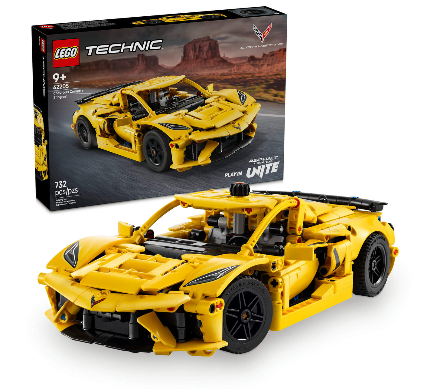 LEGO® Technic™ Chevrolet Corvette Stingray Car Model Kit Vehicle Toy 42205