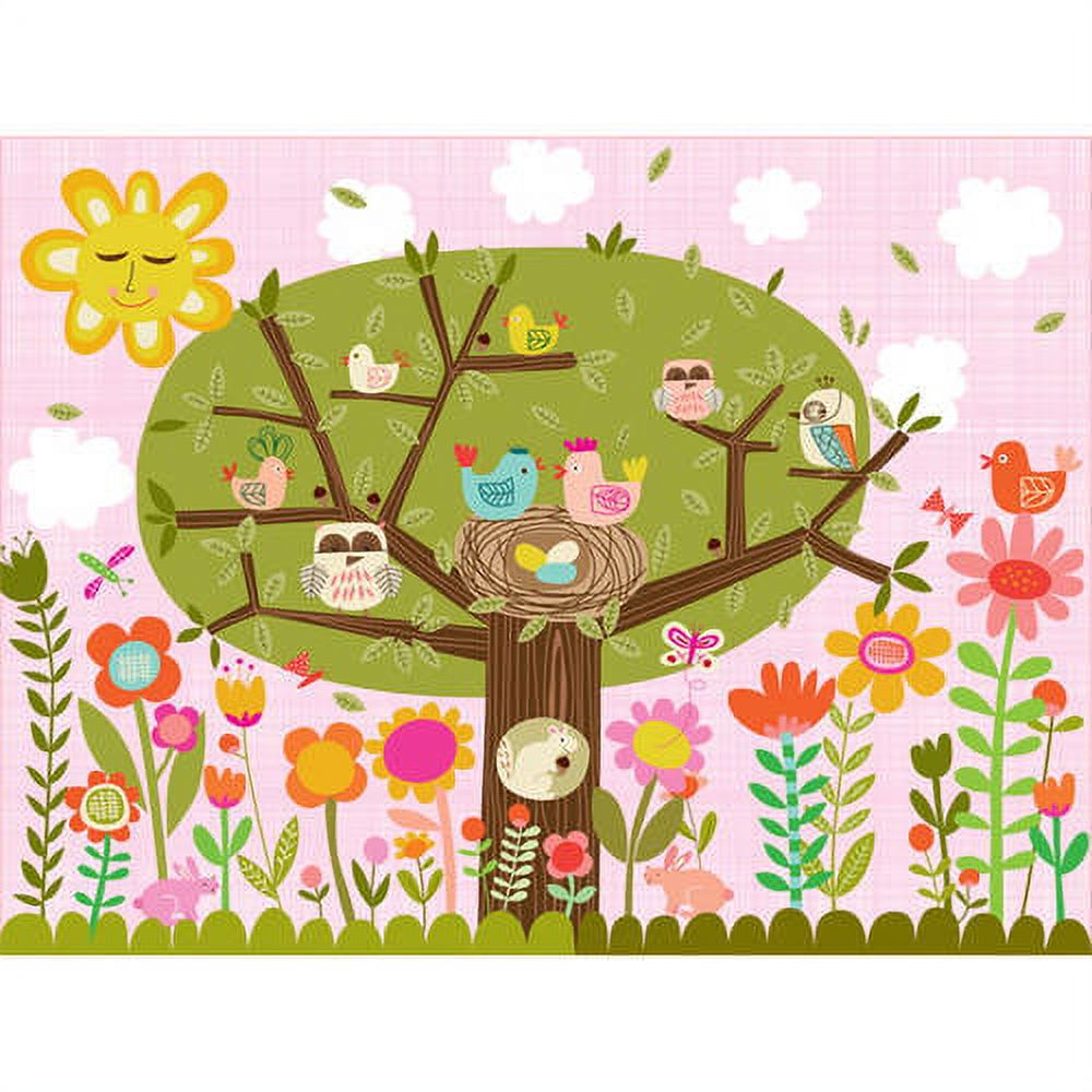 Oopsy Daisys Bloomin Birdie Hand-Stretched Canvas Wall Art