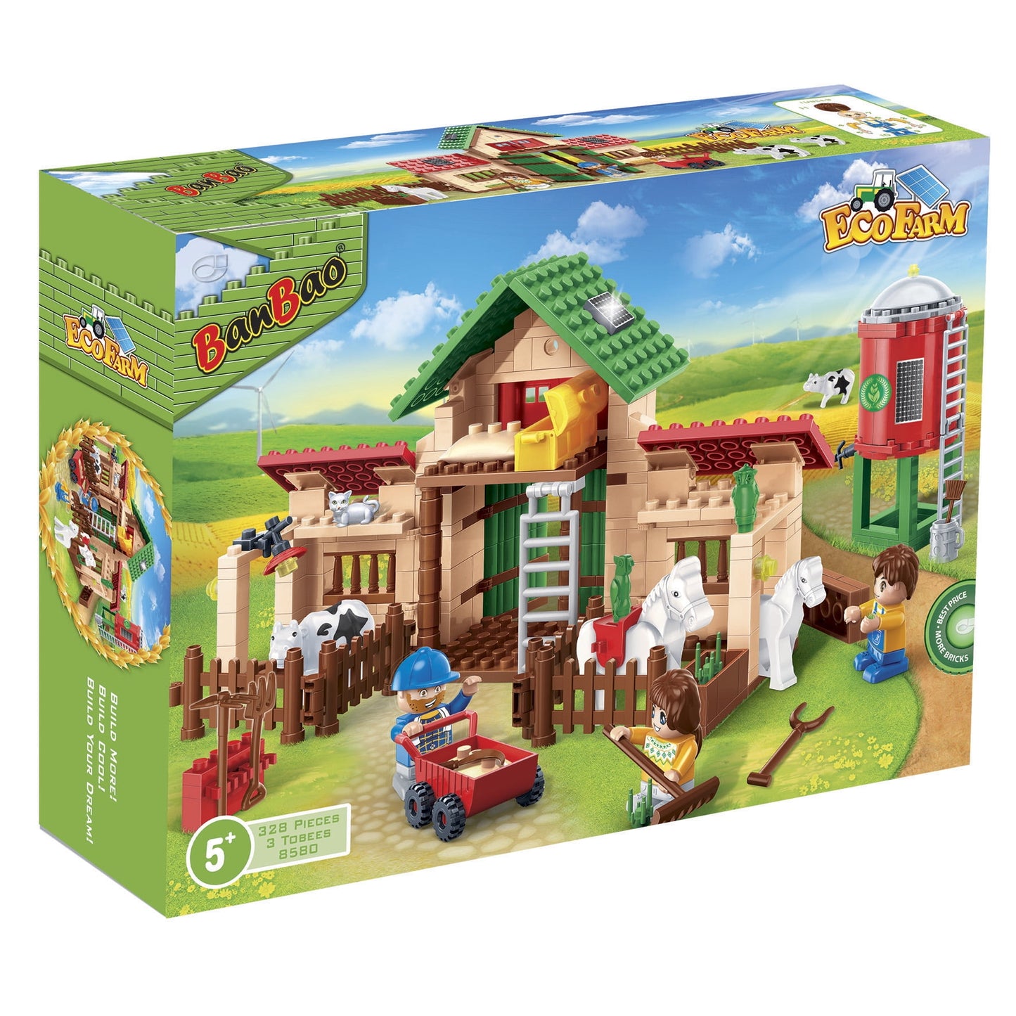 Rustic Adventures Life on the Farm Building Set - 328 Pieces