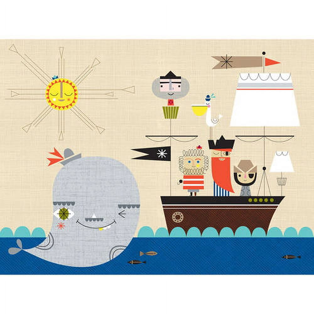 Oopsy Daisys Redbeard & Crew 24 inch Canvas Wall Art - Pirate Adventure