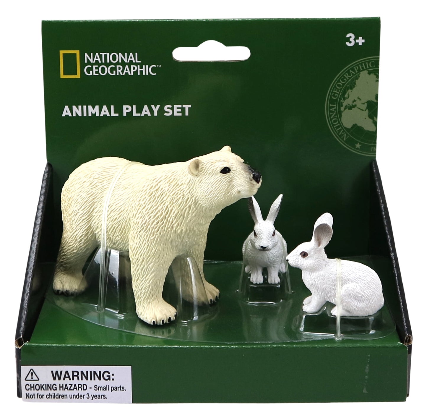 National Geographic Arctic Expedition Plush Set - Polar Bear and Hares