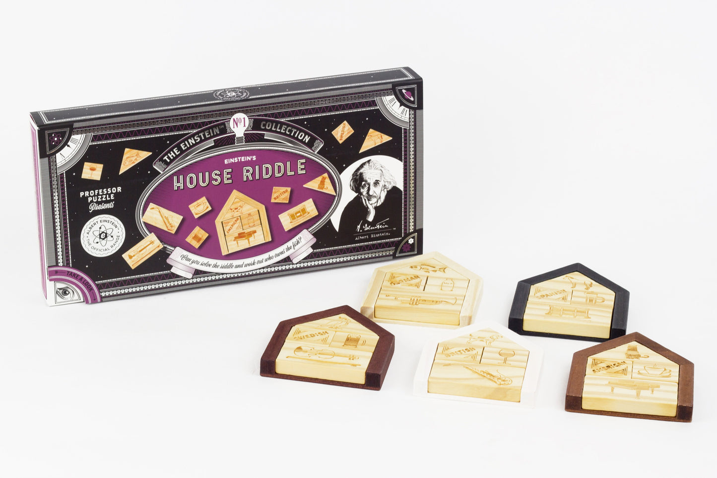 Professor Puzzle Einstein’s 3D Wooden Puzzle Game - 25 pc