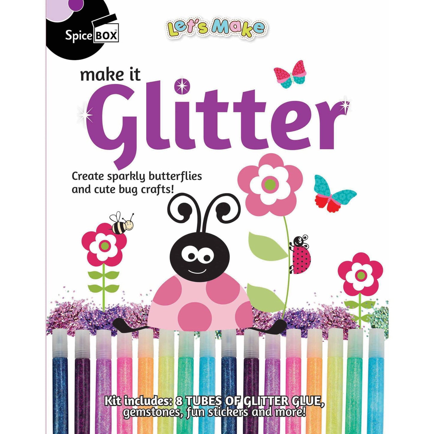 Spicebox Glitter Art Butterflies & Bugs Craft Kit