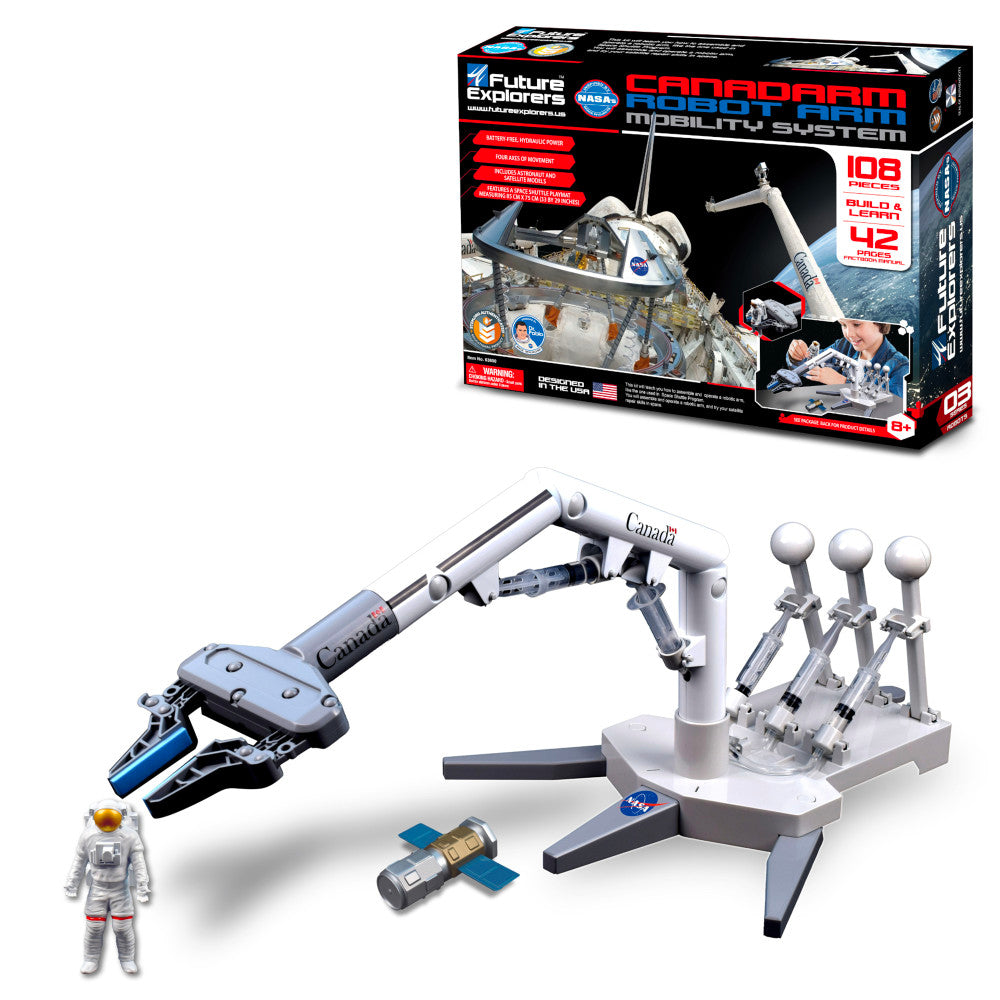 NASA Future Explorers Canadarm Robot Arm Mobility Kit 108pc STEM