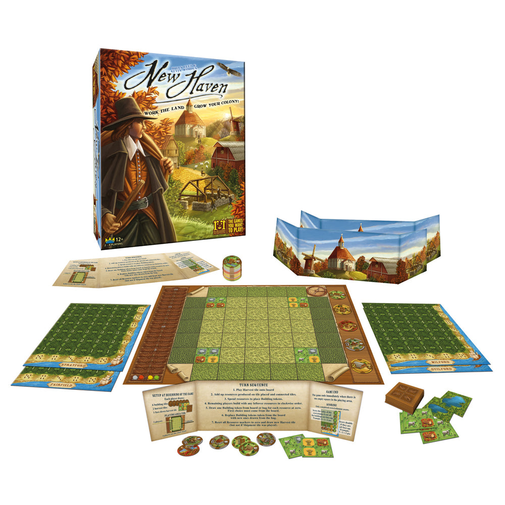New Haven Strategic Building Board Game by R&R Games