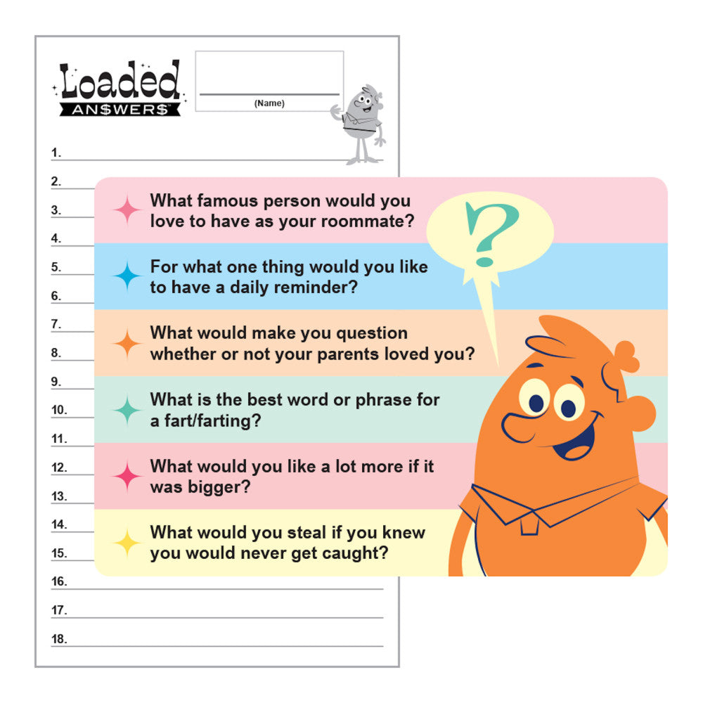 Loaded Answers Party Game - Creative Question and Answer Board Game