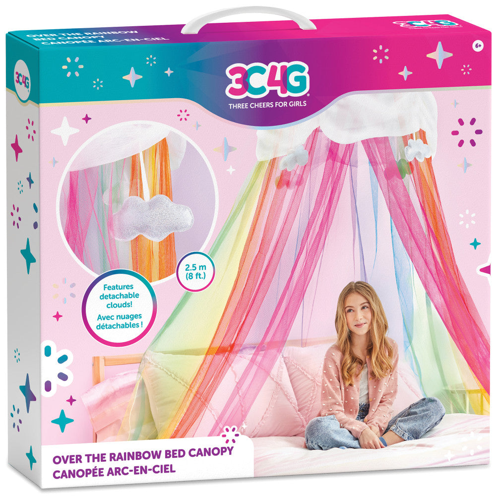 rainbow canopy tent Three Cheers For Girls Rainbow Dreams Bed Canopy – Toys"R"Us