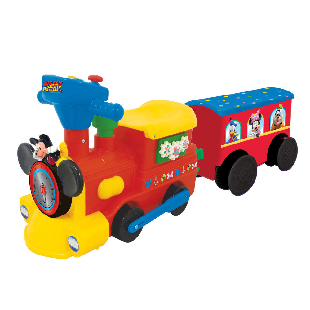 Kiddieland Disney Mickey Mouse 2-in-1 Battery-Powered Ride-On