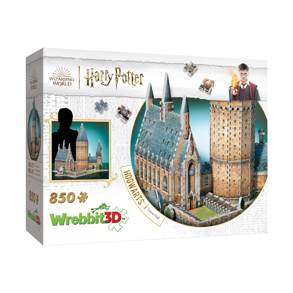 Wrebbit Harry Potter Hogwarts Great Hall 3D Puzzle 850 Pieces