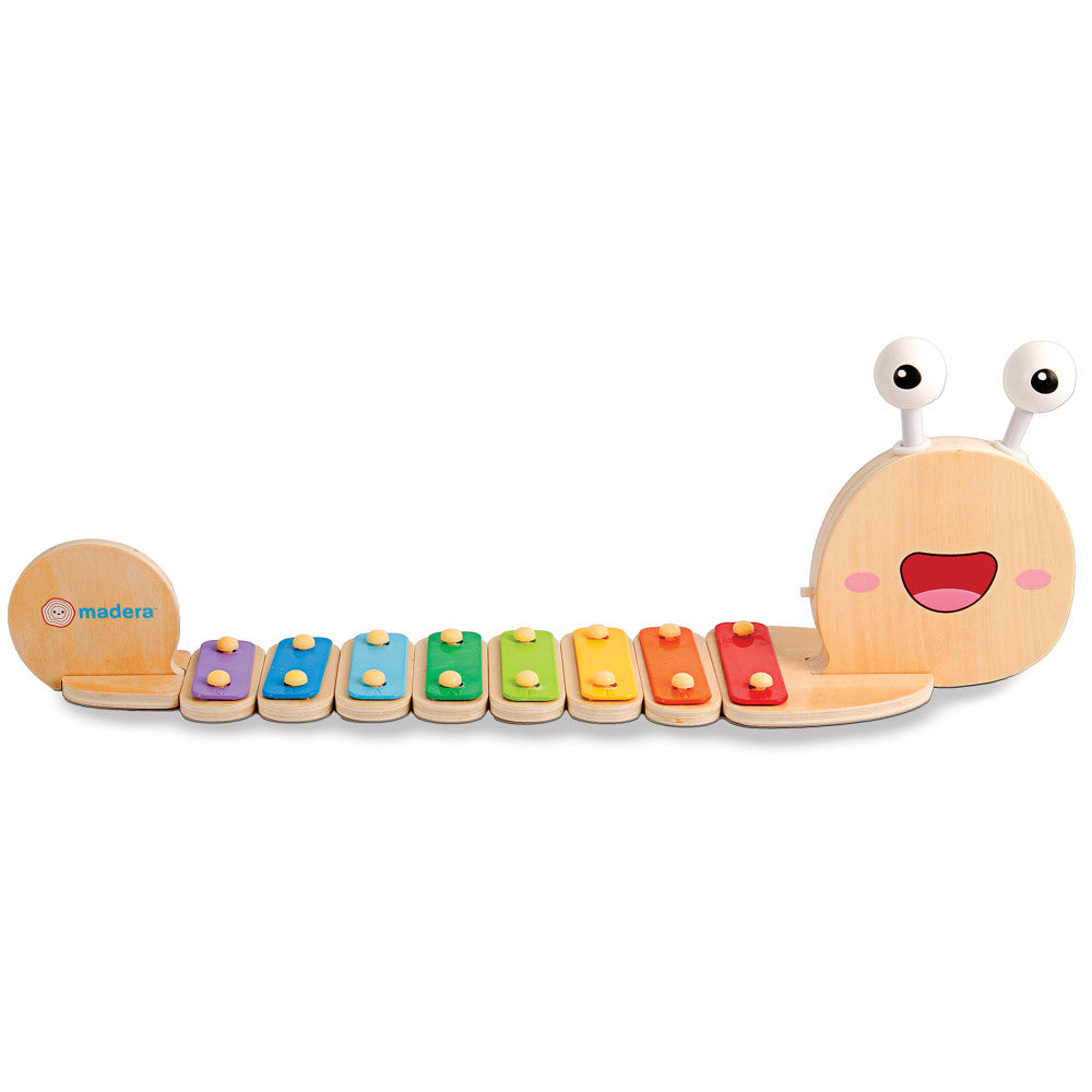 Madera Wood: Snailyphone - Snail-Designed 8-Key Xylophone, Ages 3+