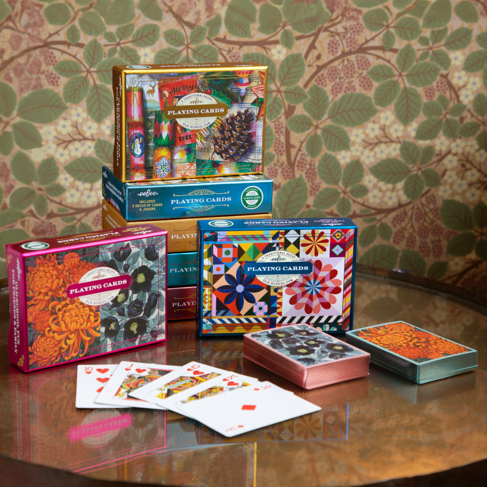 eeBoo Piece & Love: Autumn Abundance - Adult Playing Cards