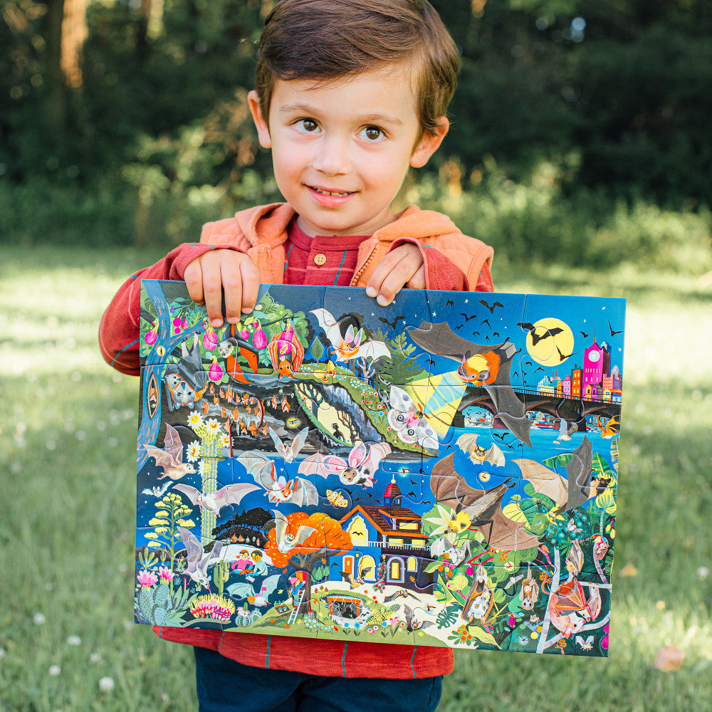 eeBoo: Love of Bats - 20 Piece Puzzle - Kids Ages 3+