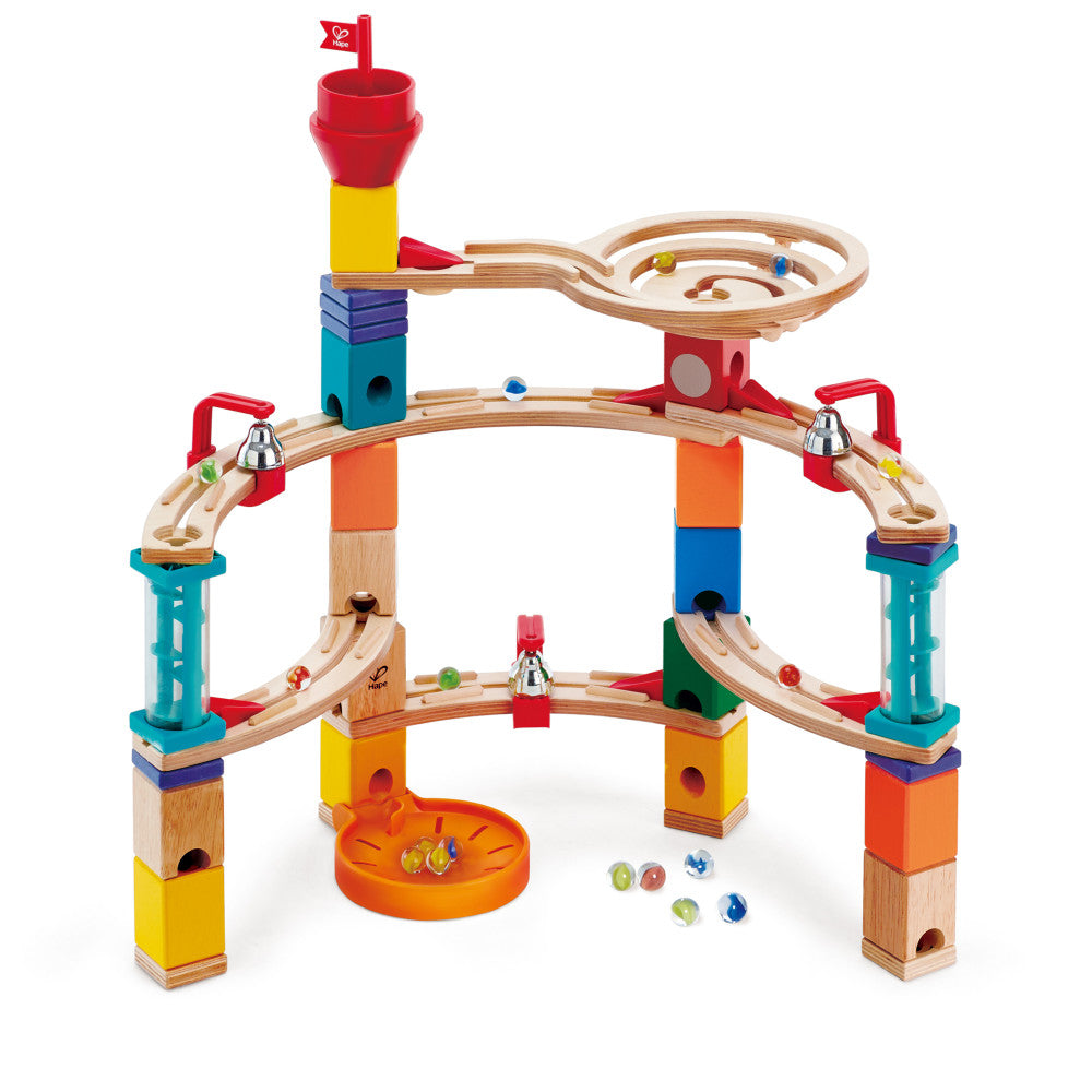 Hape Quadrilla Castle Escape Wooden Marble Run - 102 Pieces, Ages 4+