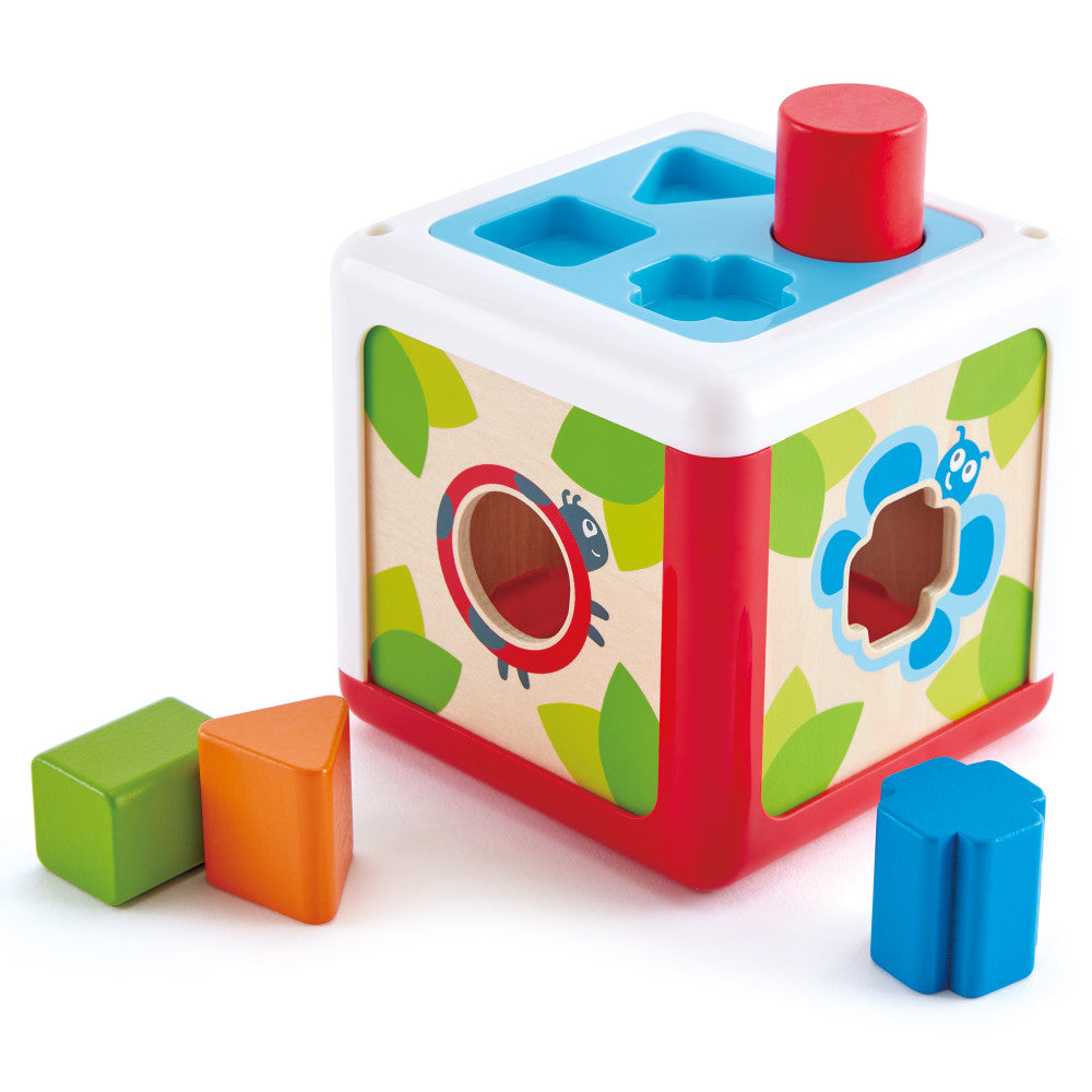 Hape Garden Critters Wooden Shape Sorting Box – Shape Blocks