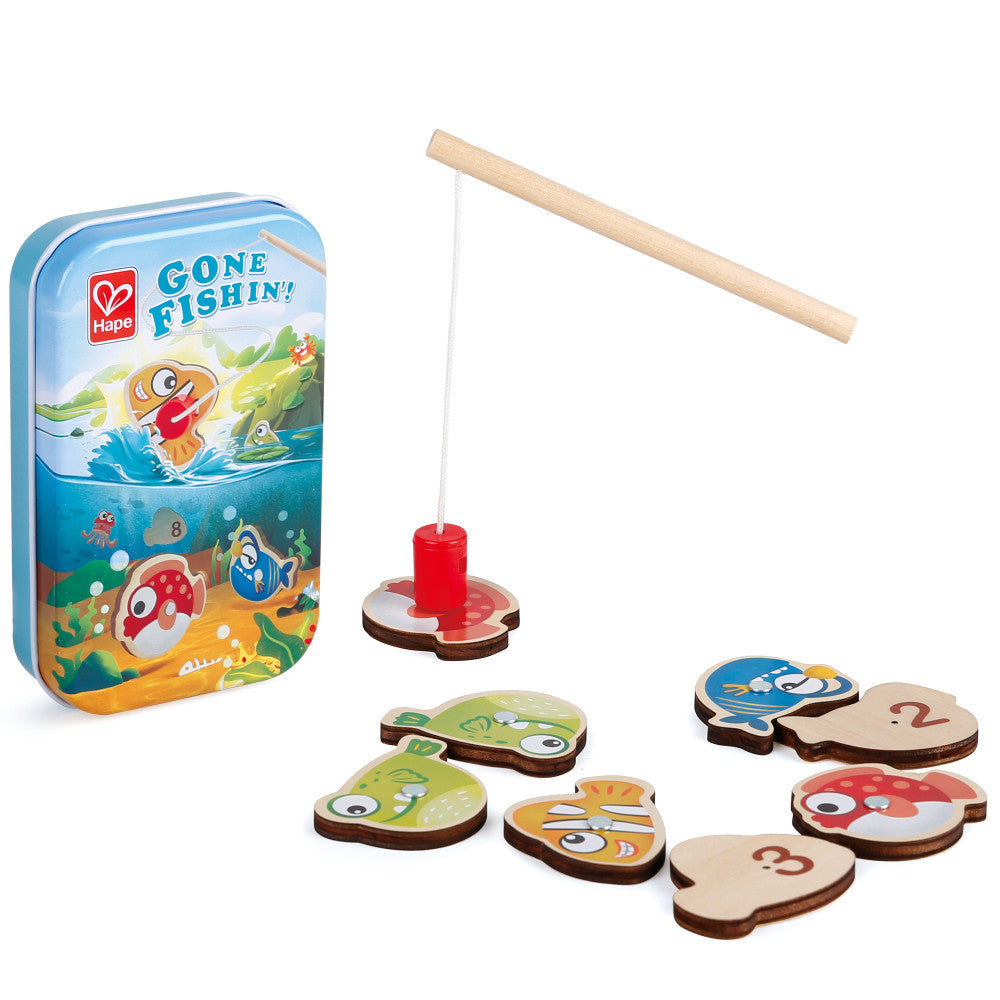 Hape Gone Fishin'! Magnetic Fishing Game for Kids Develops