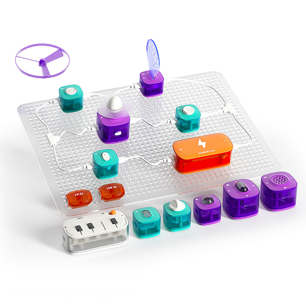 Hape: Science Can: Block Circuit Deluxe Kit - Physical Sciences Experiment Toy