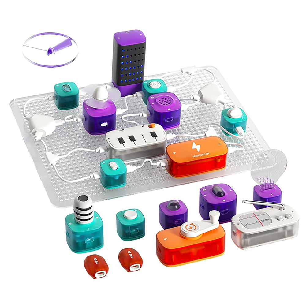 Hape Science Can Block Circuit Super Kit - Electrical Experiment
