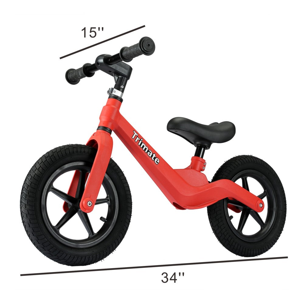 Boys 12 inch Trimate Toddler Balance Bike, Red - No Pedal Sport Bike