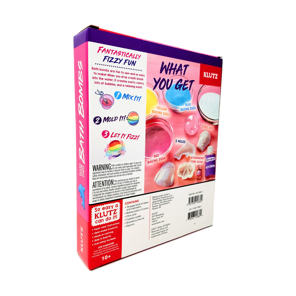 Klutz DIY Bath Bomb Creation Kit - Colorful Fizzing Bath Bombs