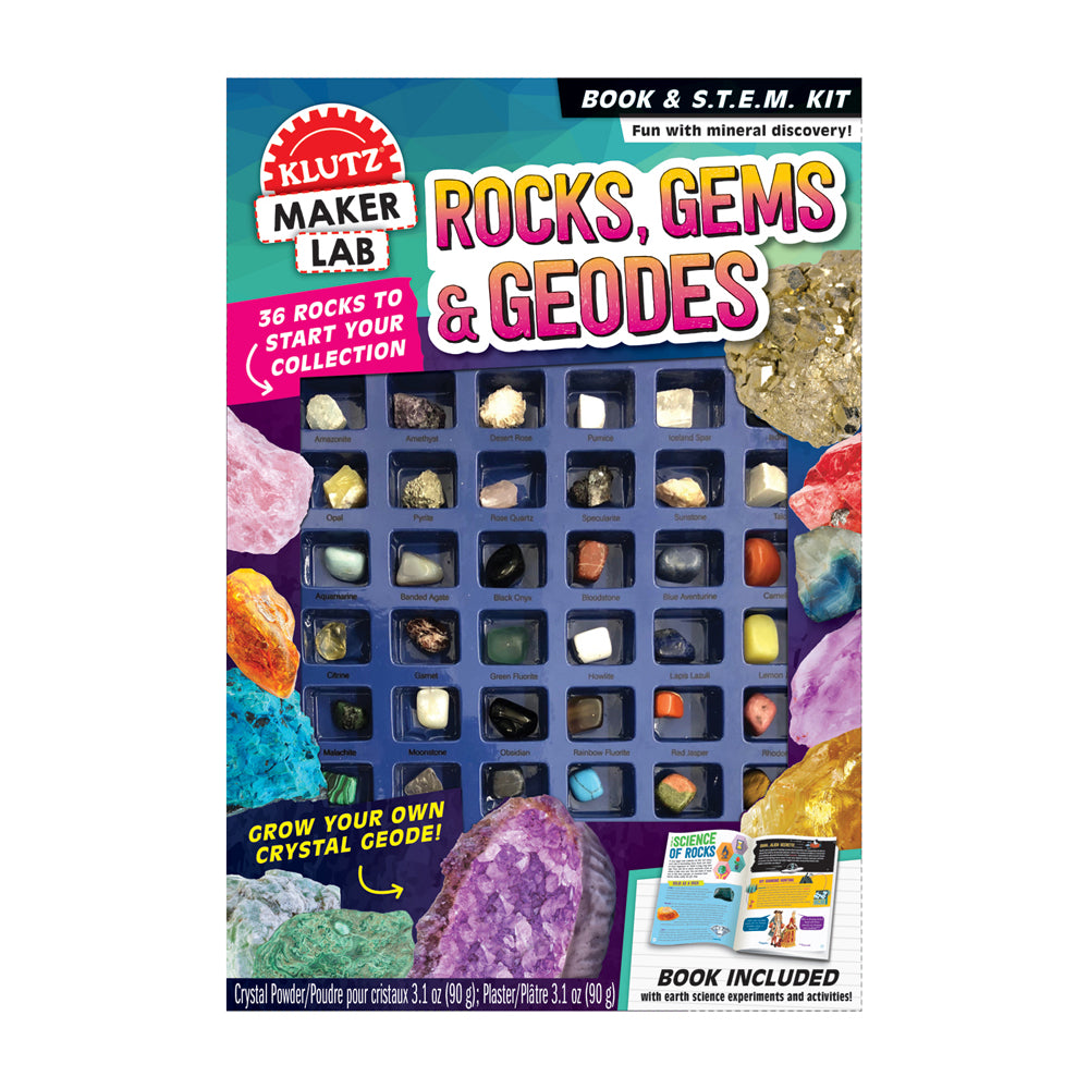 Klutz Maker Lab Rocks, Gems & Geodes Science Kit