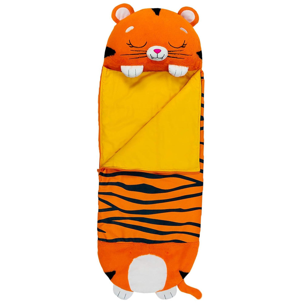 Happy Nappers Tiger Tobi 54 inch Plush Pillow & Sleepy Sack