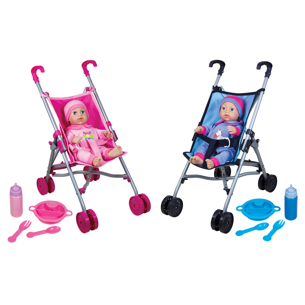 toys are us double stroller Lissi Deluxe Twin Baby Doll Stroller Playset with Accessories – Toys"R"Us