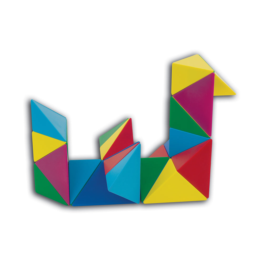 Popular Playthings Mag Blocks 48-Piece Magnetic Pyramid Set