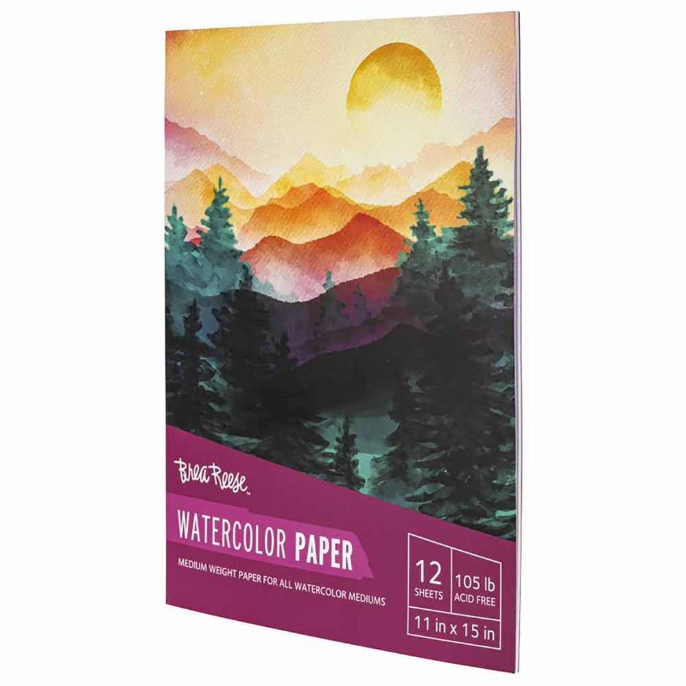 Brea Reese: Watercolor Paper Pad 50 Sheets - 11x15" - 105lb, Acid-Free