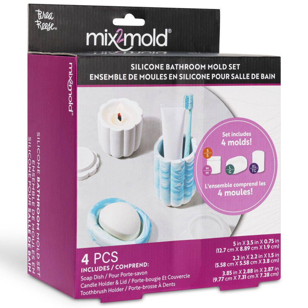Brea Reese: Mix2Mold: Molds Value Set - Bathroom 4pc