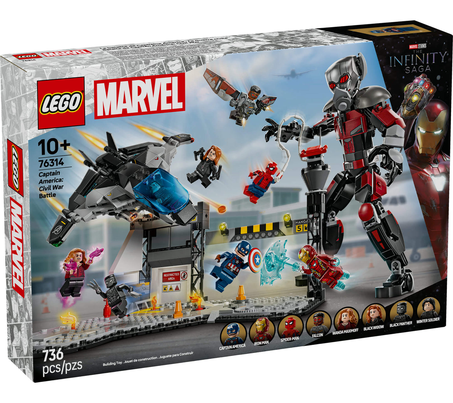 LEGO® Marvel Captain America: Civil War Action Battle Buildable Playset 76314