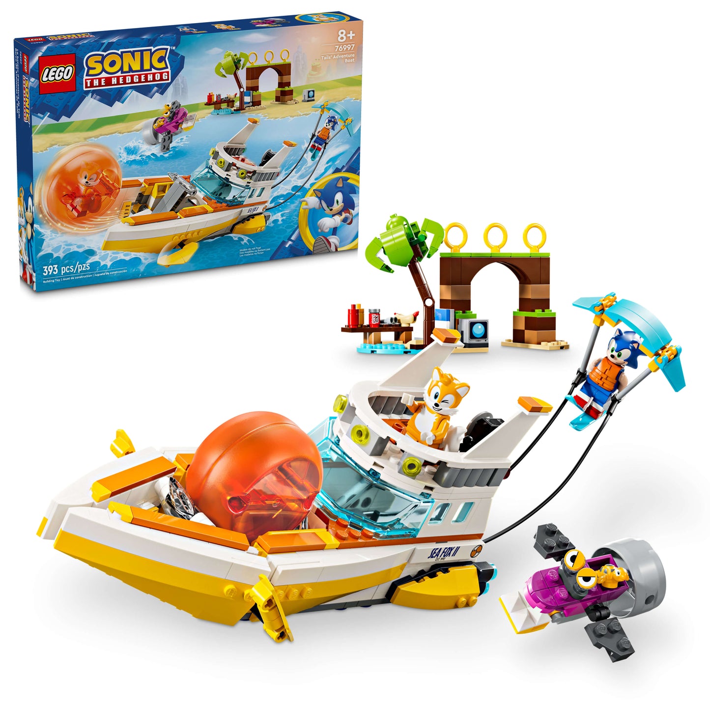 LEGO Sonic the Hedgehog™ Tails’ Adventure Boat Toy 76997