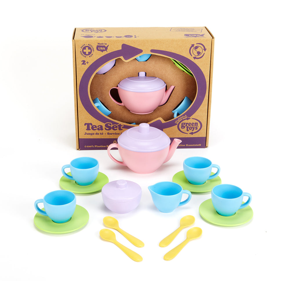 Green Toys Eco-Friendly Children's Tea Set Playset