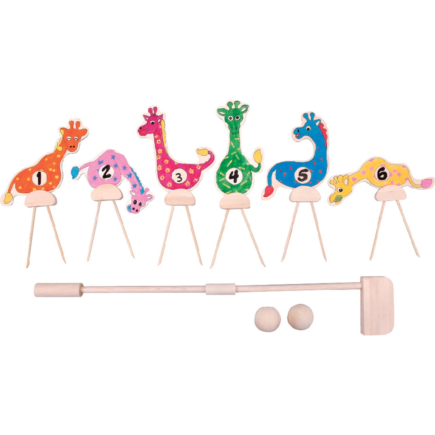 Build A Game Critter Croquet Set for Kids, Multicolor Art & Play Game