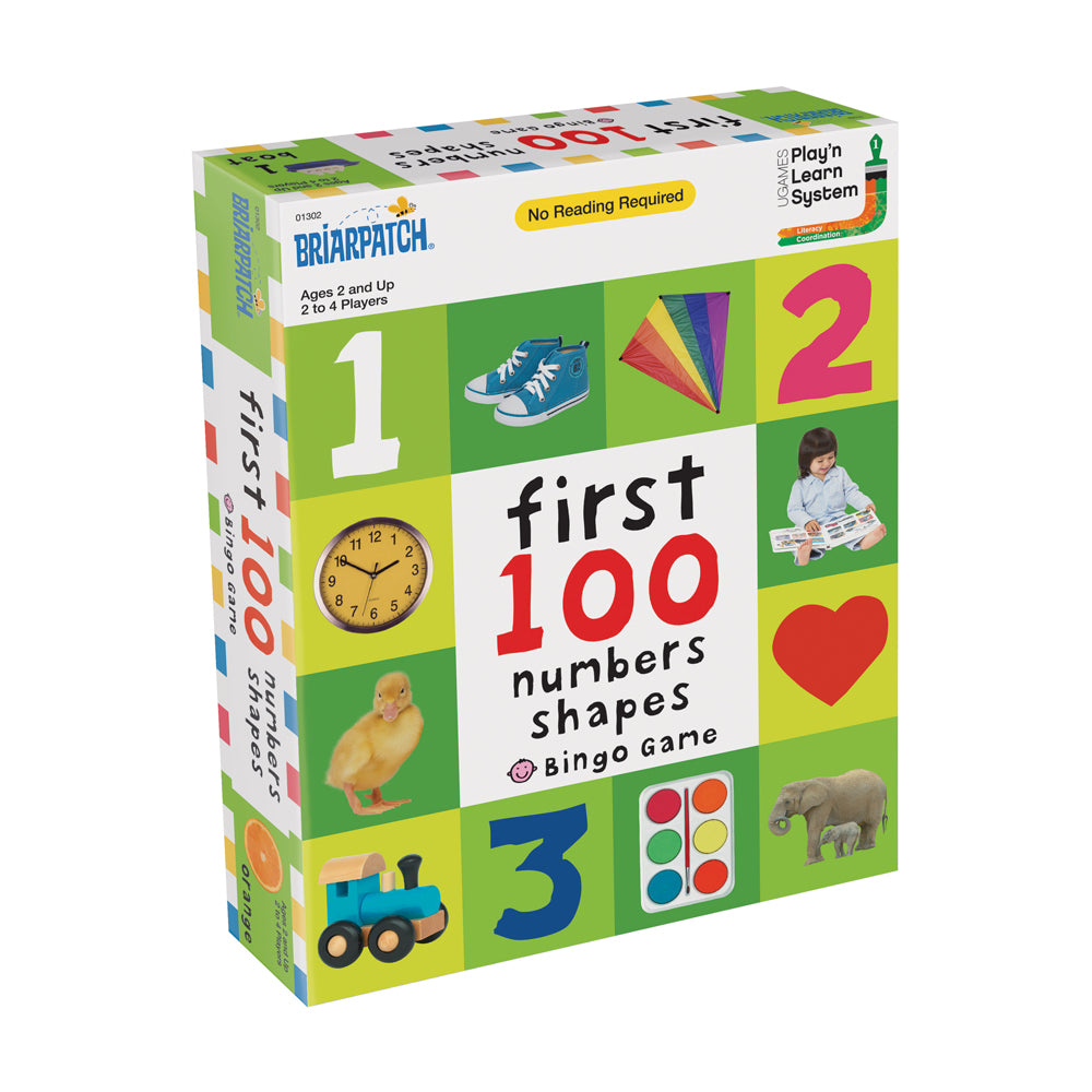 First 100 Numbers Shapes Educational Bingo Game by Briarpatch