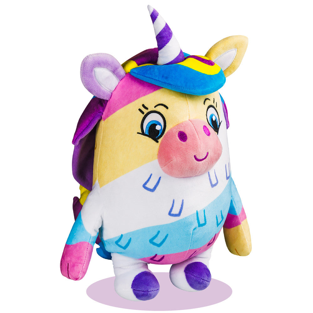 Piñata Smashlings 12 inch Luna the Unicorn Plush Toy with Digital Game Code