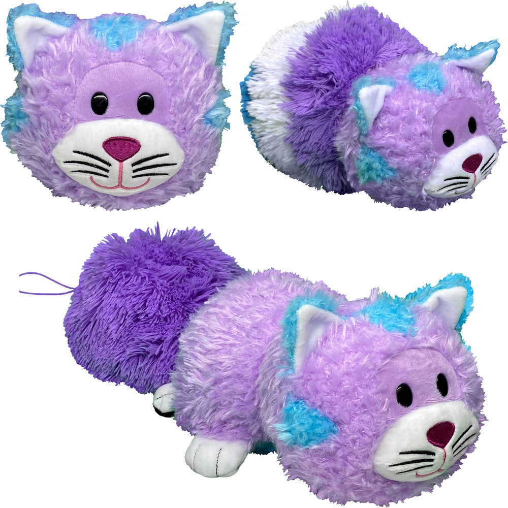 FlipaZoo: Magic Tails - Purple Cat to Blue Husky - 2-In-1 Animal Plush