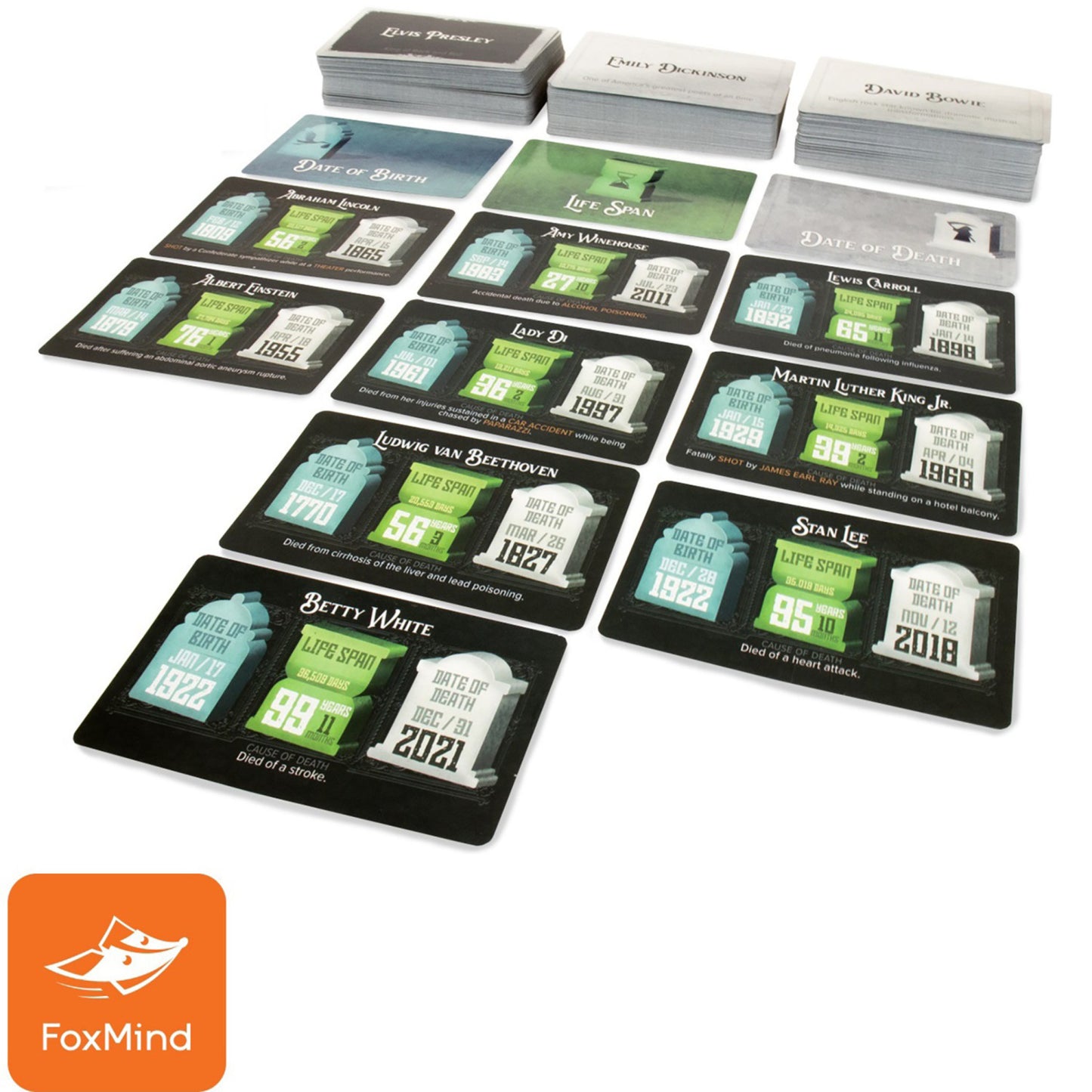 Deadlines FoxMind Pop Culture Trivia Card Game, Ages 12+