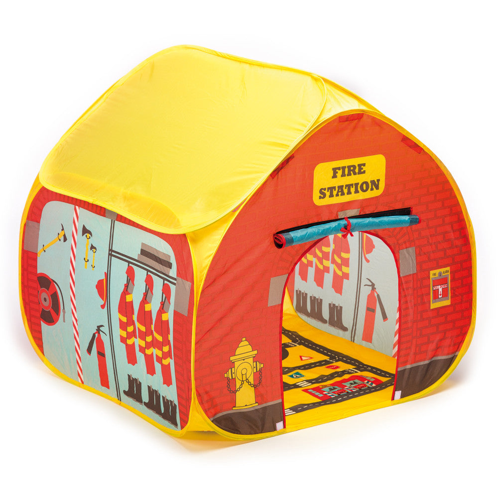 Fun2Give Pop-it-Up Firestation Tent with Streetmap Playmat