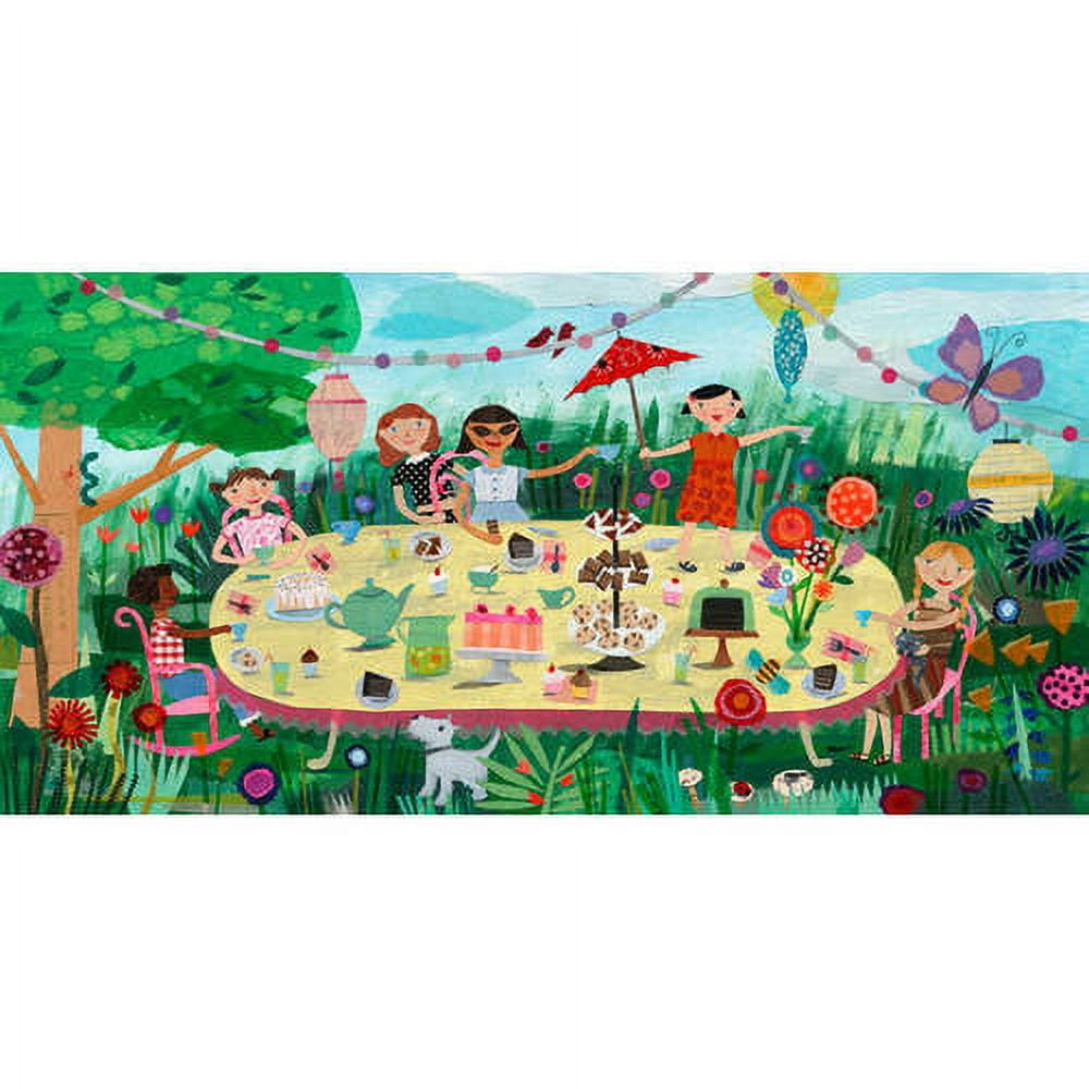 Oopsy Daisy's Garden Girls Charming Tea Party Canvas Art