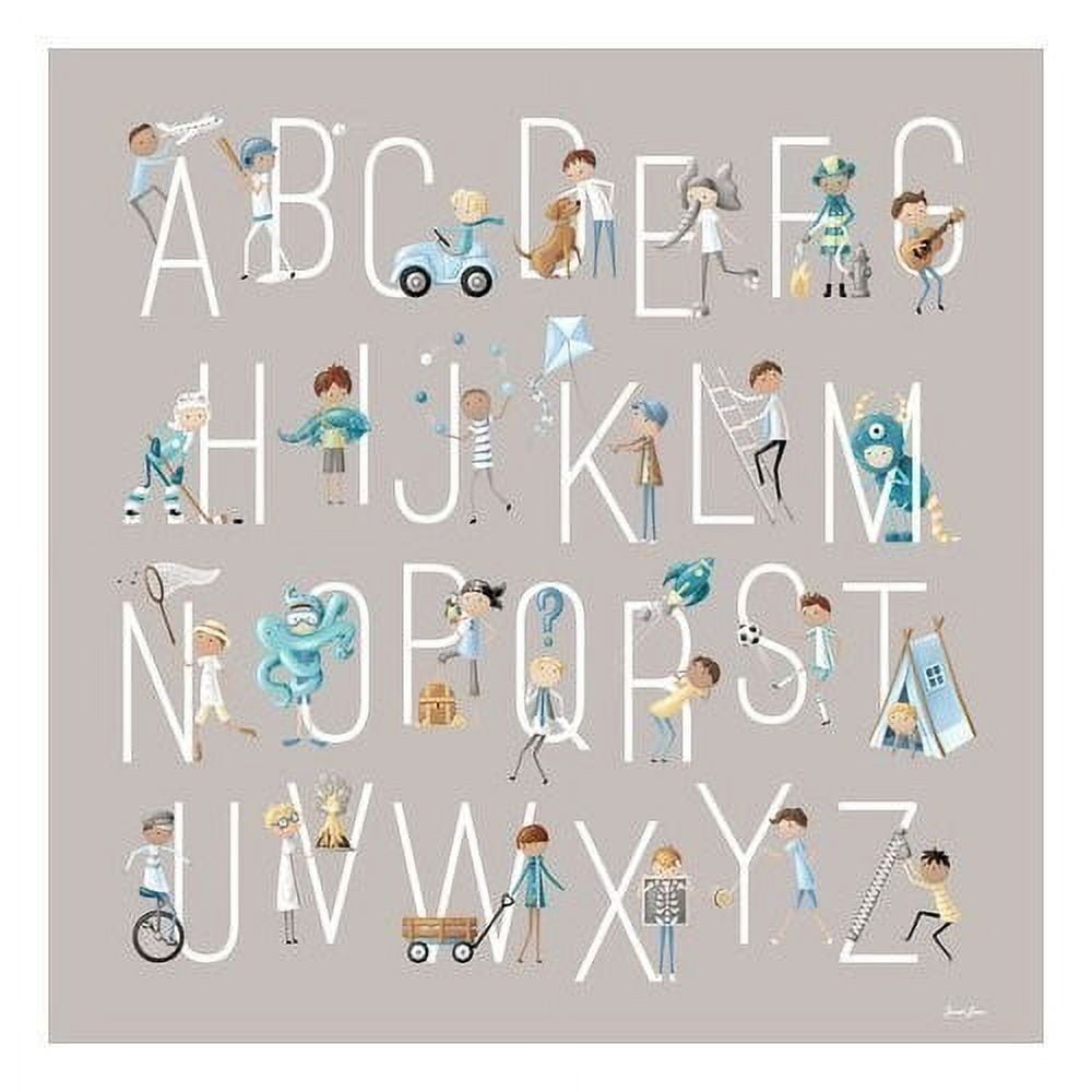 Oopsy Daisy B is for Boys Canvas Wall Art 21x21