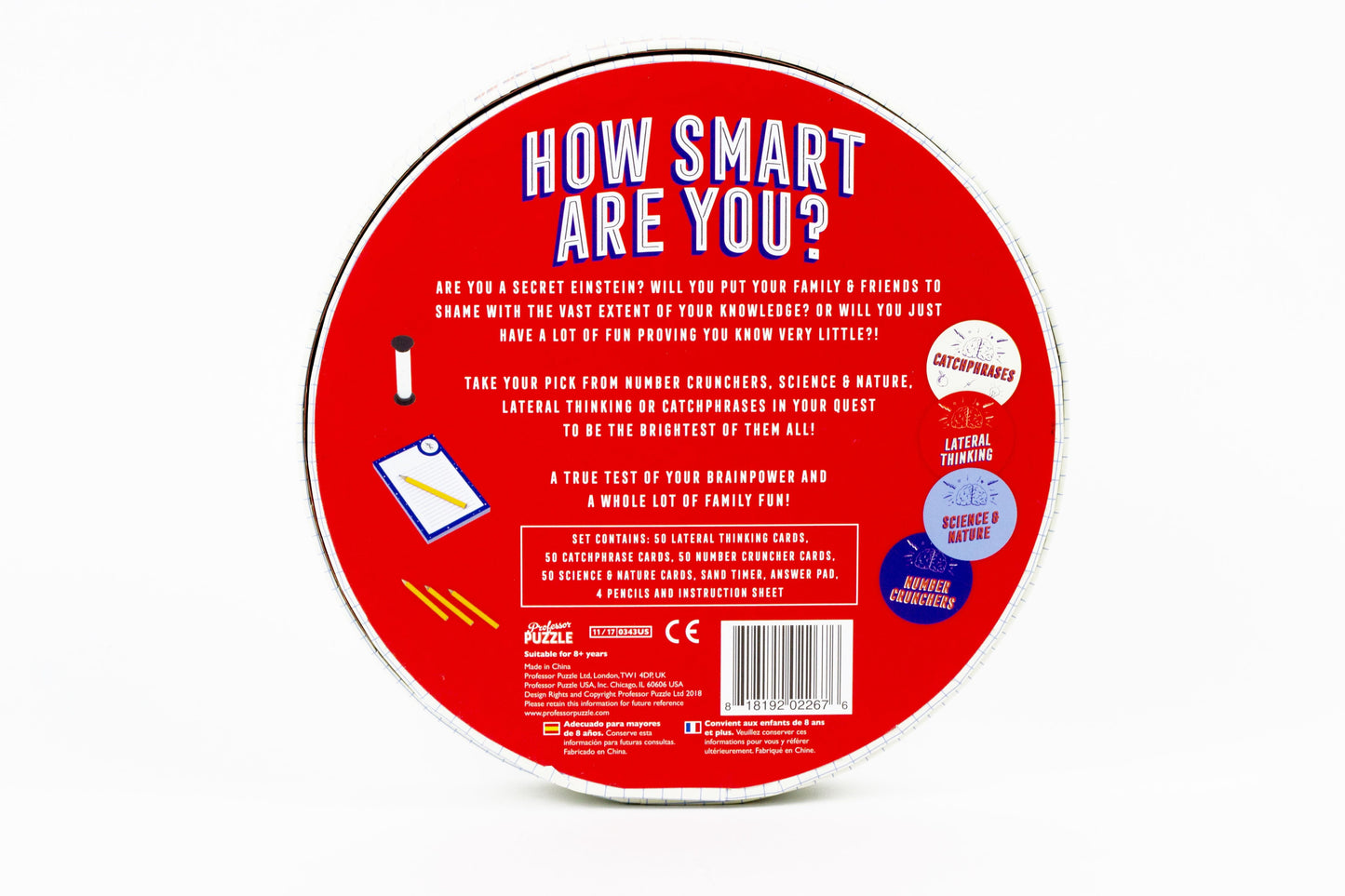 Professor Puzzle Games Academy Brain Teaser Trivia Game - 200 Card Set