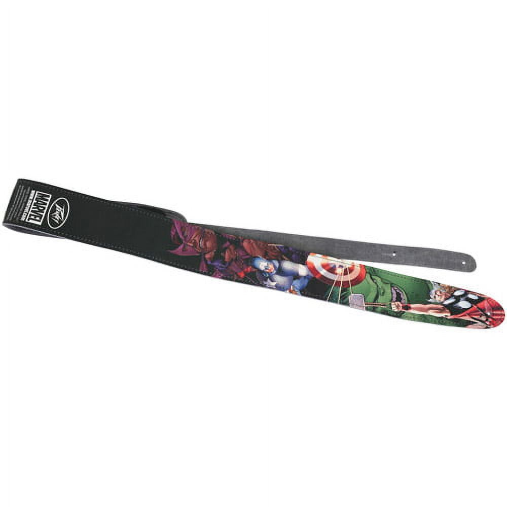Peavey Marvel Avengers Multicolor Leather Guitar Strap