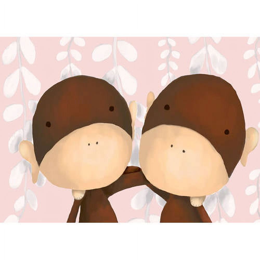 Oopsy Daisy Two of a Kind Blue Canvas Wall Art 14x10